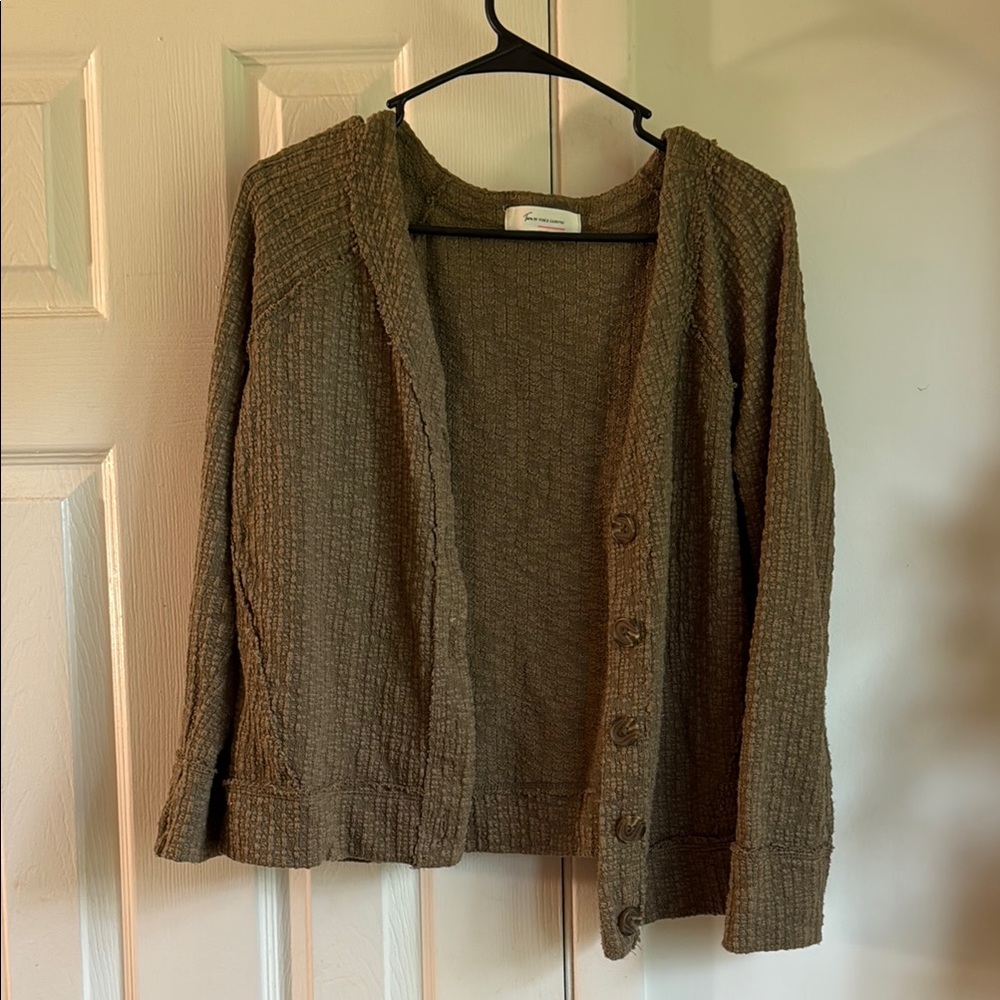 Vince Camuto Olive Cardigan Sweater